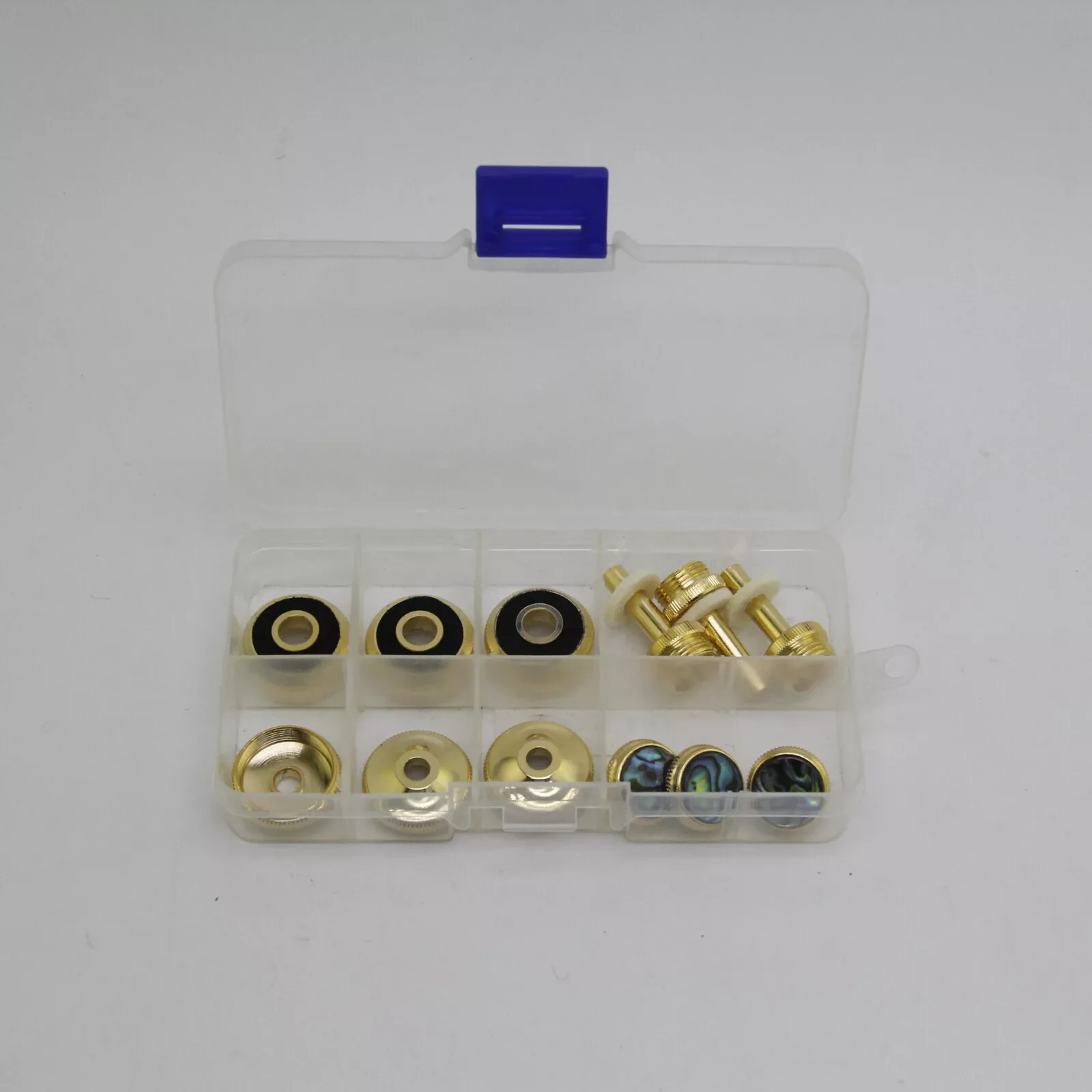 1set Baja Trumpet Piston Cover Connecting Rod Key Abalone Button Gild
1set Baja Trumpet Piston Cover Connecting Rod Key Abalone Button Gild
