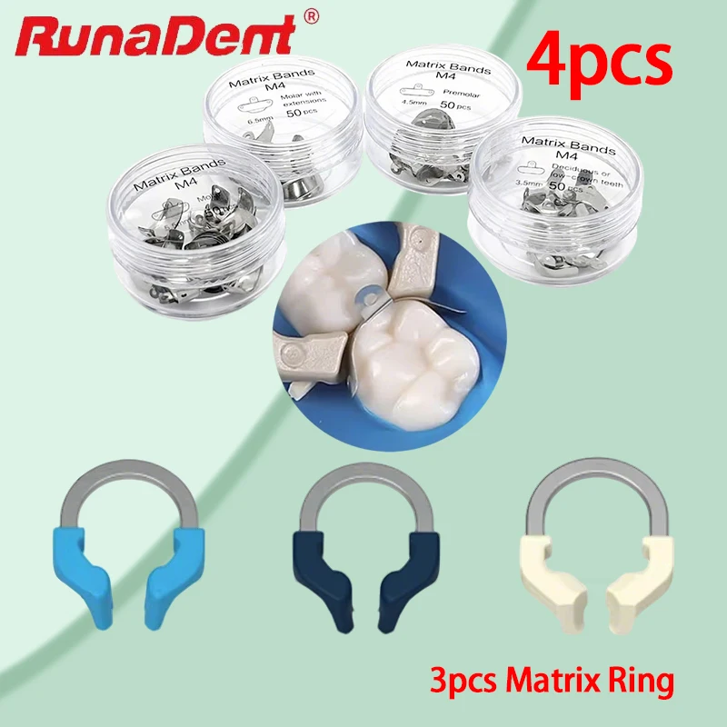 set Dental Sectional Matrix Bands Kit with Universal Narrow NiTi Clamping Rings for Molars Dentist
set Dental Sectional Matrix Bands Kit with Universal Narrow NiTi Clamping Rings for Molars Dentist