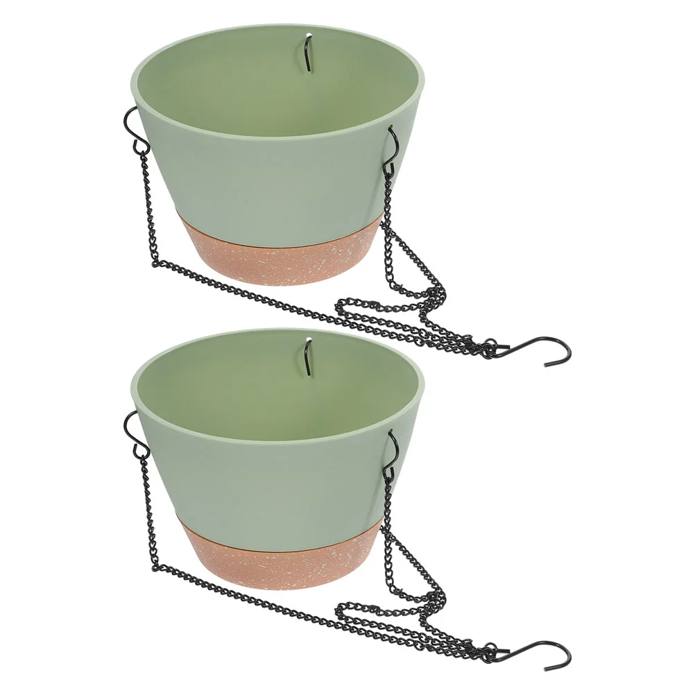 2 Pcs Hanging Flower Pot Garden Plant Basket Balcony Plastic Indoor Iron Chain Plants Sturdy PP Iron Material Easy
2 Pcs Hanging Flower Pot Garden Plant Basket Balcony Plastic Indoor Iron Chain Plants Sturdy PP Iron Material Easy