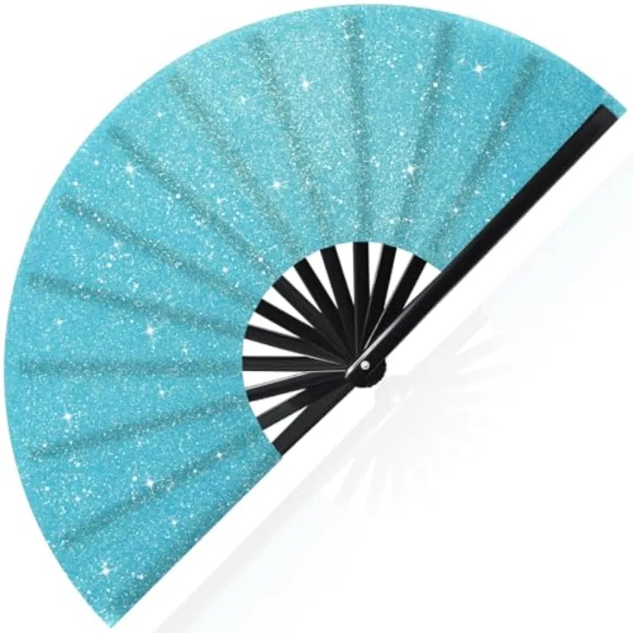 13'' Large Rave Fan for Women Rave Accessories Festival Outfits Glitter Hand Folding Clack Fan for Line Dancing EDM Music Festi
13'' Large Rave Fan for Women Rave Accessories Festival Outfits Glitter Hand Folding Clack Fan for Line Dancing EDM Music Festi