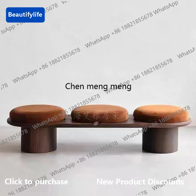 CC Wabi wind living room sofa stool antique designer bedroom bedside stool shoe stool
CC Wabi wind living room sofa stool antique designer bedroom bedside stool shoe stool