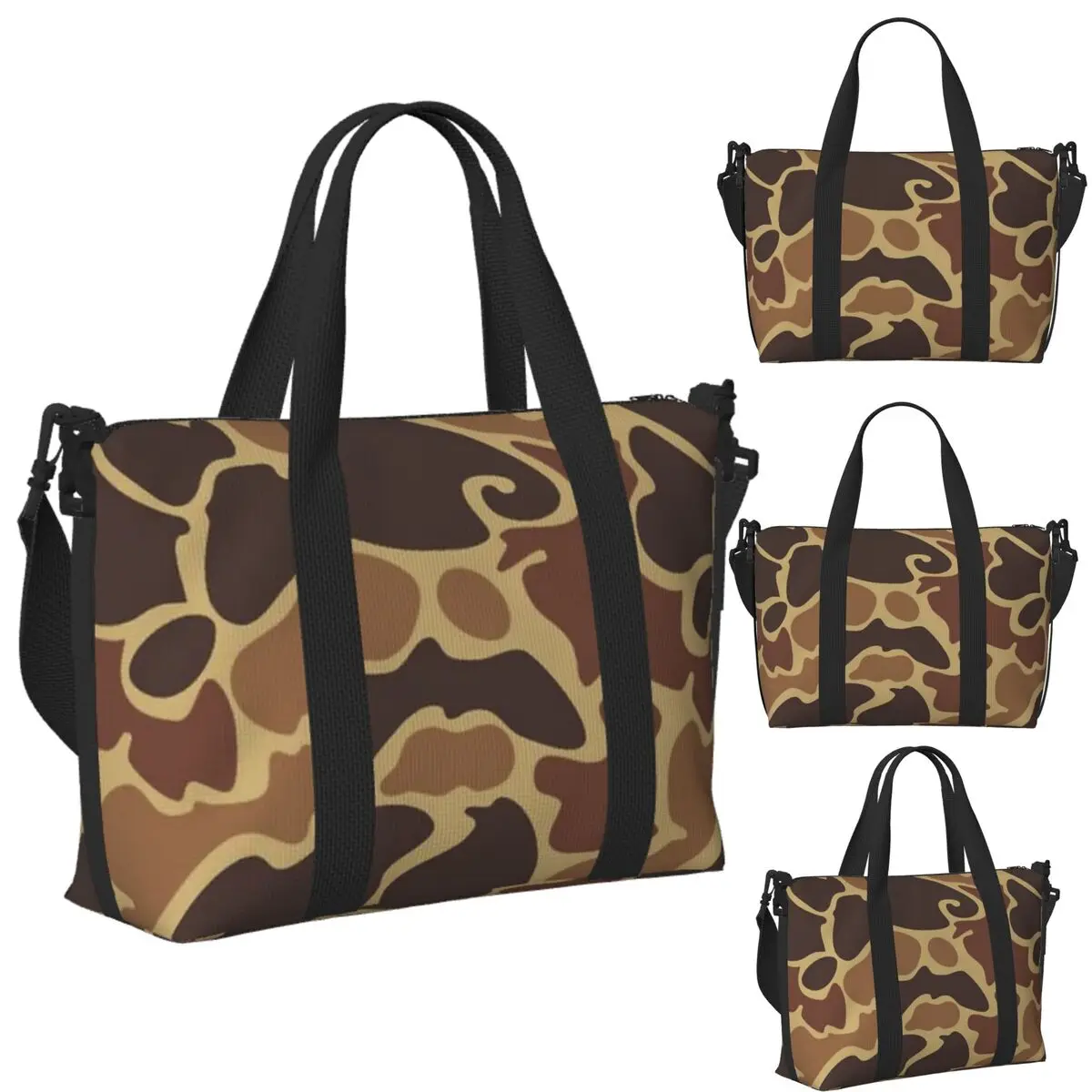 Custom Duck Camo Beach Travel Bag Large Capacity Tote Bags for Gym Sport Women Shopping Duffle Shoulder Bag
Custom Duck Camo Beach Travel Bag Large Capacity Tote Bags for Gym Sport Women Shopping Duffle Shoulder Bag