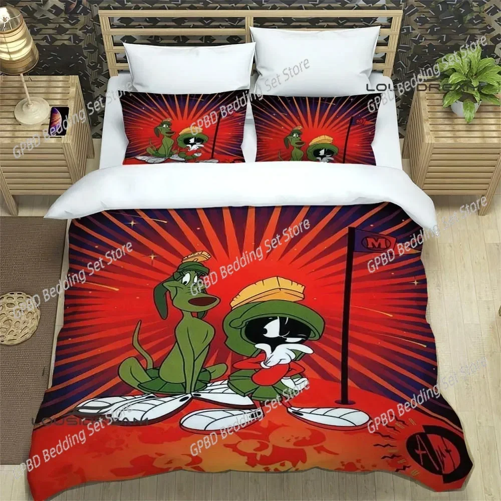 Marvin The Martian print Comfortable Duvet Quilt Cover Pillowcase Bedding Set Children Bedroom Decoration Home Textile
Marvin The Martian print Comfortable Duvet Quilt Cover Pillowcase Bedding Set Children Bedroom Decoration Home Textile