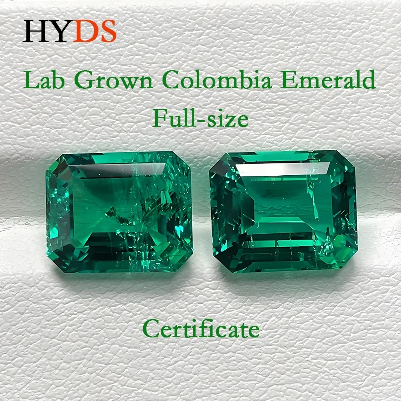 Top Lab Grown Colombia Hand Cutting Emerald Cut Hydrothermal Emeralds Full-size for Jewelry Making Selectable AGL Certificate
Top Lab Grown Colombia Hand Cutting Emerald Cut Hydrothermal Emeralds Full-size for Jewelry Making Selectable AGL Certificate