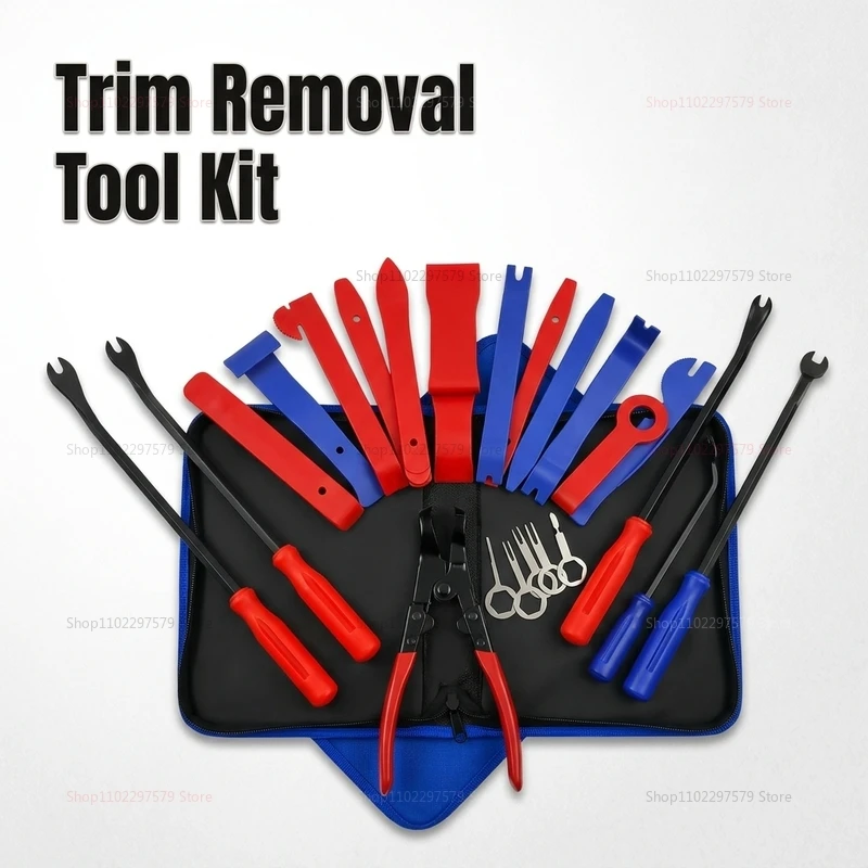 19 Pieces Car Audio Dashboard Panel Disassembly Toolkit Car Interior Panel Removal Tools for Easy Navigation Removal
19 Pieces Car Audio Dashboard Panel Disassembly Toolkit Car Interior Panel Removal Tools for Easy Navigation Removal