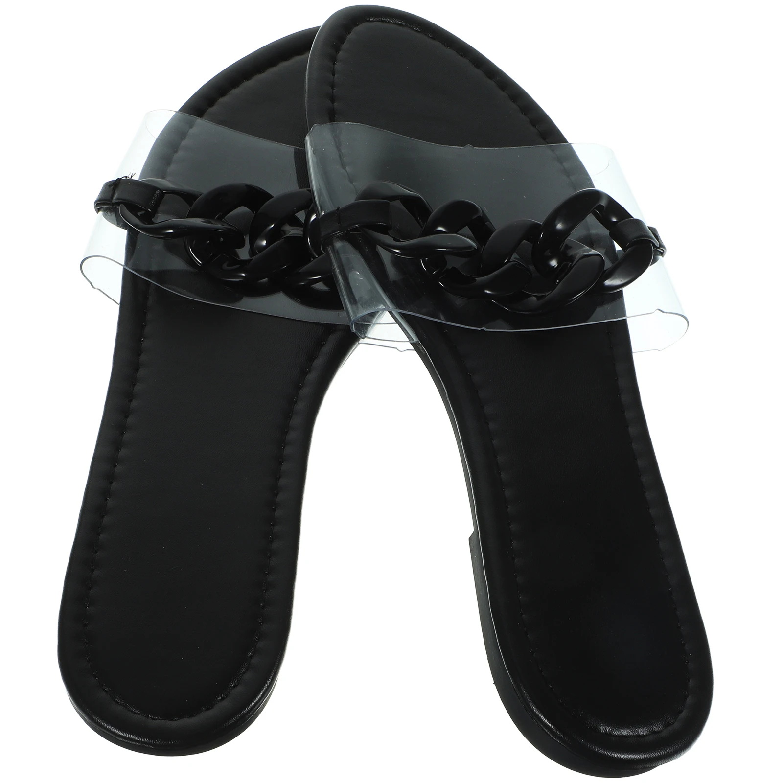 Clear Flats Women Summer S Black Synthetic Platform Slipper Flat Sole Non Slip Wear Resistant Stylish Fashion
Clear Flats Women Summer S Black Synthetic Platform Slipper Flat Sole Non Slip Wear Resistant Stylish Fashion