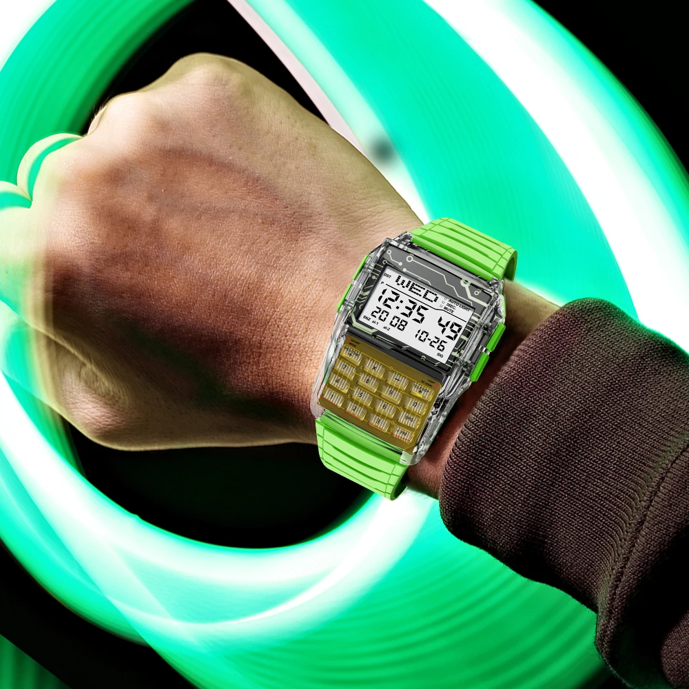 Men & Women Student Watches Vintage Creative Design Calculator Watch Date Calculation Digital Electronic Small Square Watch
Men & Women Student Watches Vintage Creative Design Calculator Watch Date Calculation Digital Electronic Small Square Watch