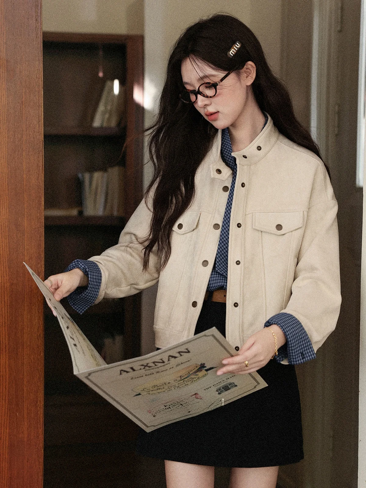 ort Workwear Sle Jaet Women's Autumn Korean Faion Yellowi-Brown Stand Collar Thiened Ladies Coat with kets
ort Workwear Sle Jaet Women's Autumn Korean Faion Yellowi-Brown Stand Collar Thiened Ladies Coat with kets