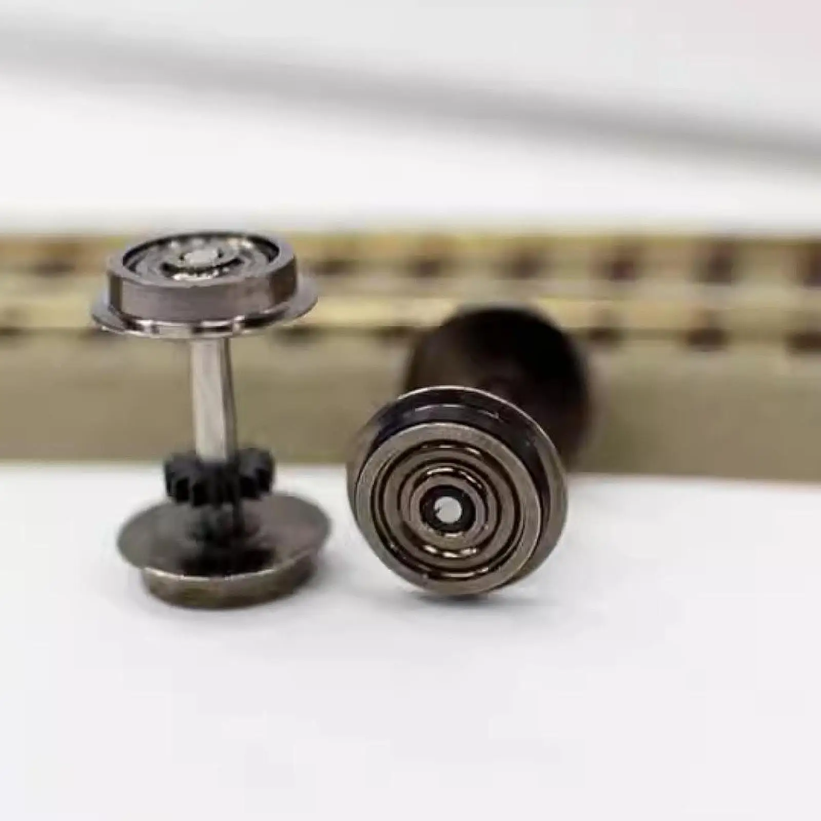 2x Metal Wheels Spare Part High Strength Professional Train DC Wheel Set HO Scale Wheel for 1/87 Model Train Toys DIY Accessory
2x Metal Wheels Spare Part High Strength Professional Train DC Wheel Set HO Scale Wheel for 1/87 Model Train Toys DIY Accessory
