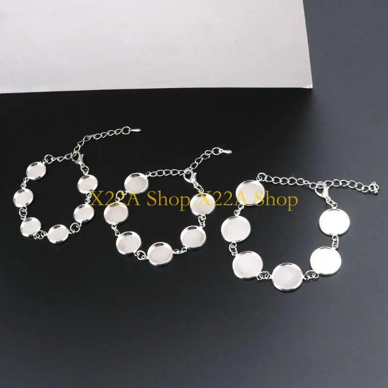 Unique 6 Round Bezel Pads DIY Blank Glass Cabochons Bracelet for Jewelry Making
Unique 6 Round Bezel Pads DIY Blank Glass Cabochons Bracelet for Jewelry Making
