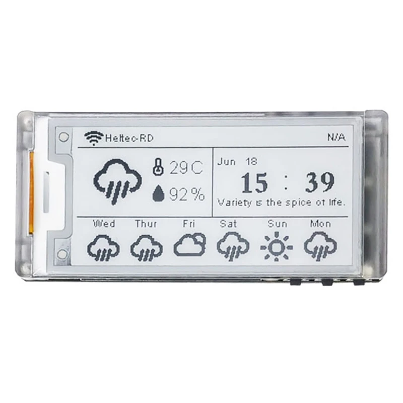 AU61-2.13 Inch E-Ink Display Meshtastic Lora For Arduino Esp32 E-Paper Monitor Devboard Bluetooth Price Tag Iot
AU61-2.13 Inch E-Ink Display Meshtastic Lora For Arduino Esp32 E-Paper Monitor Devboard Bluetooth Price Tag Iot