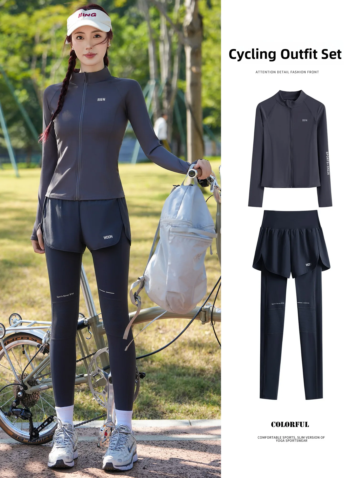 Women's Outdoor Cycling Outfit Qui Dry Profional Bicycle Riding Clothing Faionable Training Fitn Jaet And Pants Set
Women's Outdoor Cycling Outfit Qui Dry Profional Bicycle Riding Clothing Faionable Training Fitn Jaet And Pants Set