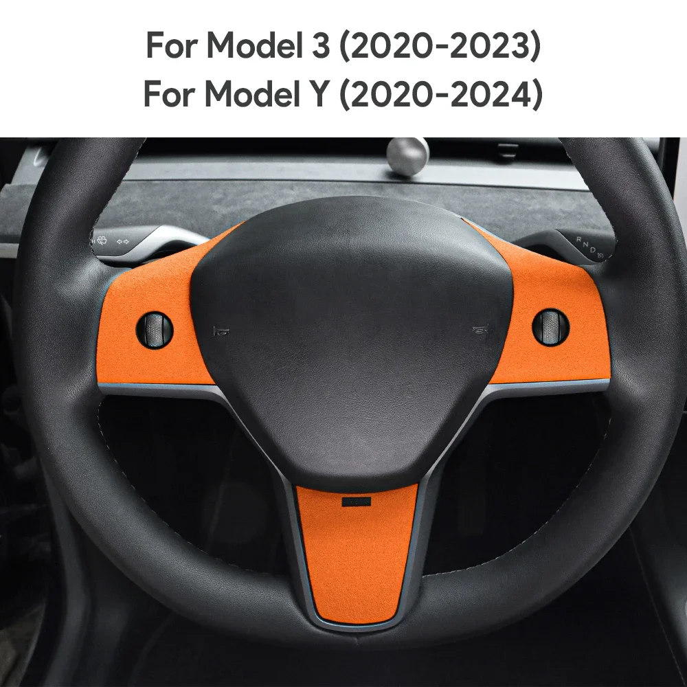 Italy Super Suede Car Steering Wheel Trim Sticker For Tesla Model 3 2020-2023 Model Y 2020 2021 2022-2024 Interior Accessories
Italy Super Suede Car Steering Wheel Trim Sticker For Tesla Model 3 2020-2023 Model Y 2020 2021 2022-2024 Interior Accessories