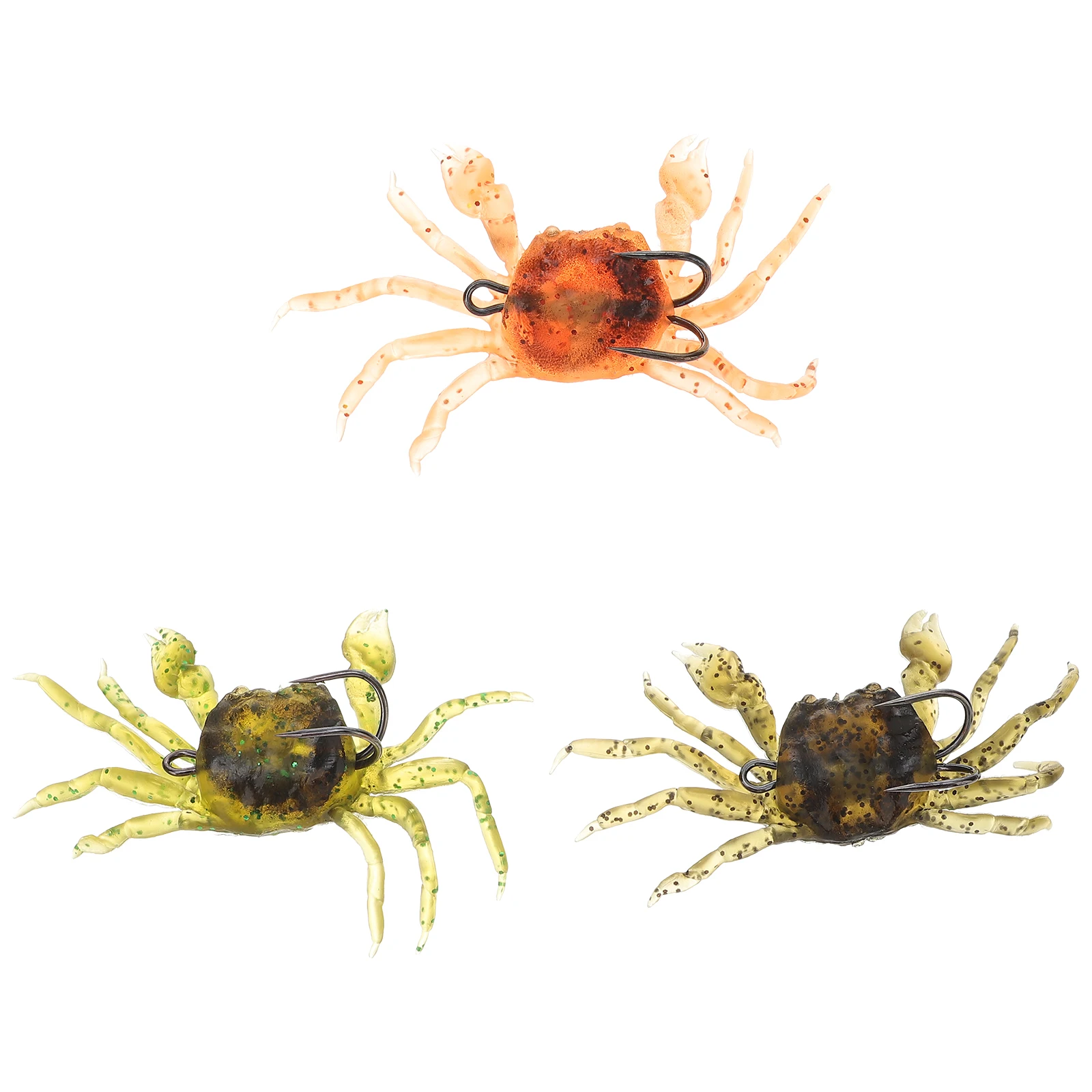 3pcs Artificial Crab Lure Soft Fishing Baits Simulation Lifelike Freshwater Saltwater Reusable Durable Crab Shape Fish Bait
3pcs Artificial Crab Lure Soft Fishing Baits Simulation Lifelike Freshwater Saltwater Reusable Durable Crab Shape Fish Bait