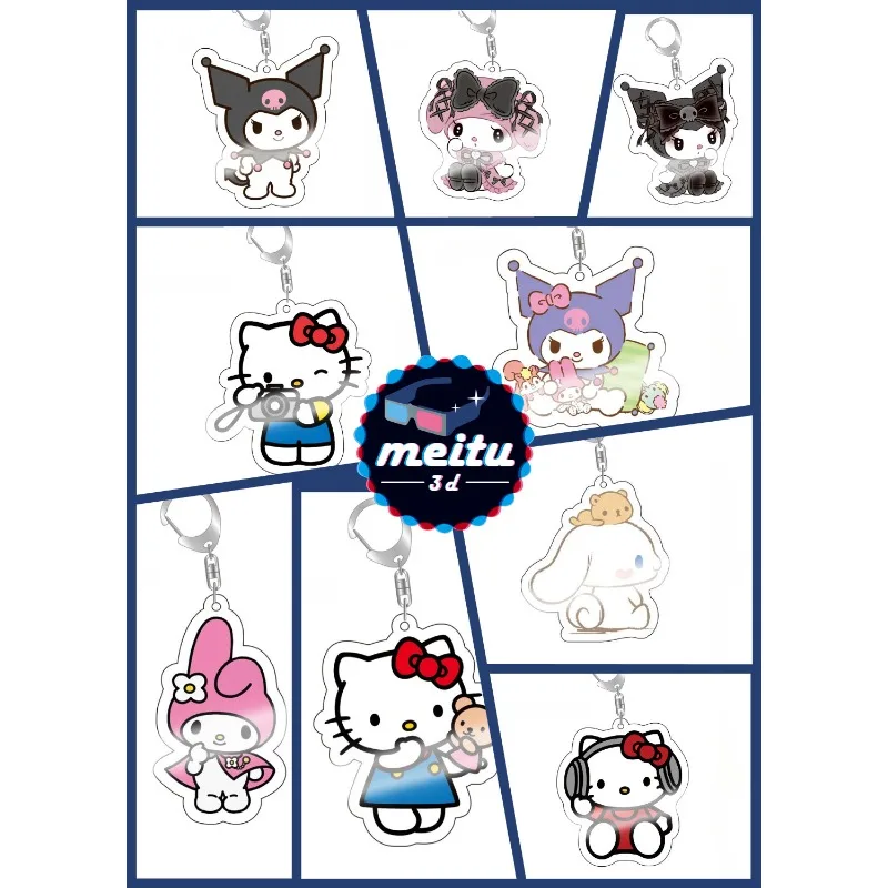 Sanrio Hello Kitty Keychain Anime Action Figures Q Figural Kuromi My Melody Schoolbags Decoration Models Children Birthday Gifts
Sanrio Hello Kitty Keychain Anime Action Figures Q Figural Kuromi My Melody Schoolbags Decoration Models Children Birthday Gifts