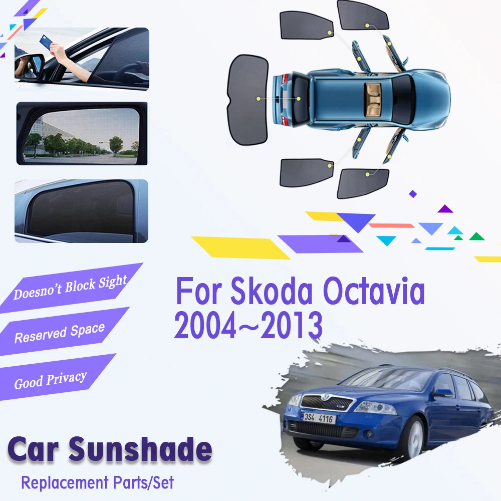 Автомобильные магнитные солнцезащитные накладки для Skoda Octavia 1Z MK2 2004 ~ 2013, солнцезащитный козырек, солнцезащитные наклейки, автомобильные аксессуары
Автомобильные магнитные солнцезащитные накладки для Skoda Octavia 1Z MK2 2004 ~ 2013, солнцезащитный козырек, солнцезащитные наклейки, автомобильные аксессуары