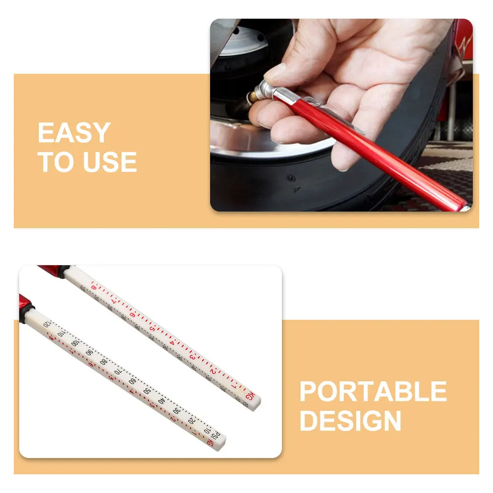 2pcs Tire Pressure Gauge 10-120 PSI Stainless Steel Compact Portable for Car Bike Reliable Measurement Thickness Detection
2pcs Tire Pressure Gauge 10-120 PSI Stainless Steel Compact Portable for Car Bike Reliable Measurement Thickness Detection