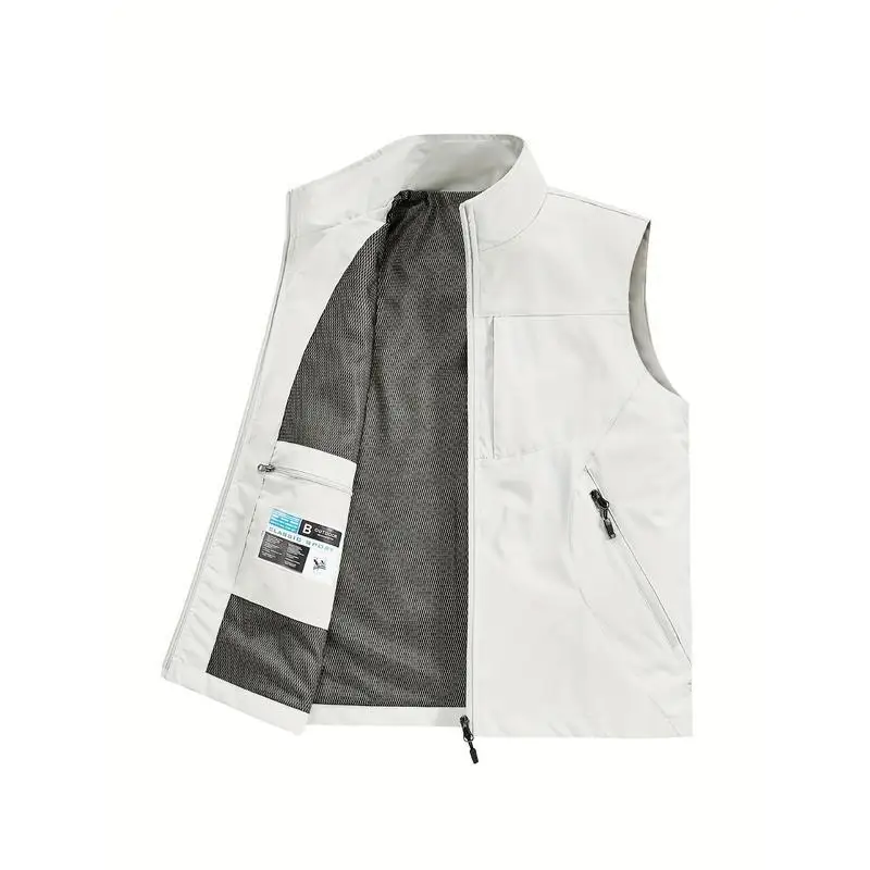Men's Stand Collar Vest Cross-Border Inner Wear Couple's Fashion Spring Season Other Material 100% Sleeveless Jacket
Men's Stand Collar Vest Cross-Border Inner Wear Couple's Fashion Spring Season Other Material 100% Sleeveless Jacket