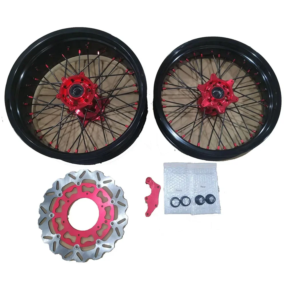 MOQ 1set Best Motorcycle Wheel Rims Dirt Bike 17 Supermoto Spoked Wheels Supplier
MOQ 1set Best Motorcycle Wheel Rims Dirt Bike 17 Supermoto Spoked Wheels Supplier