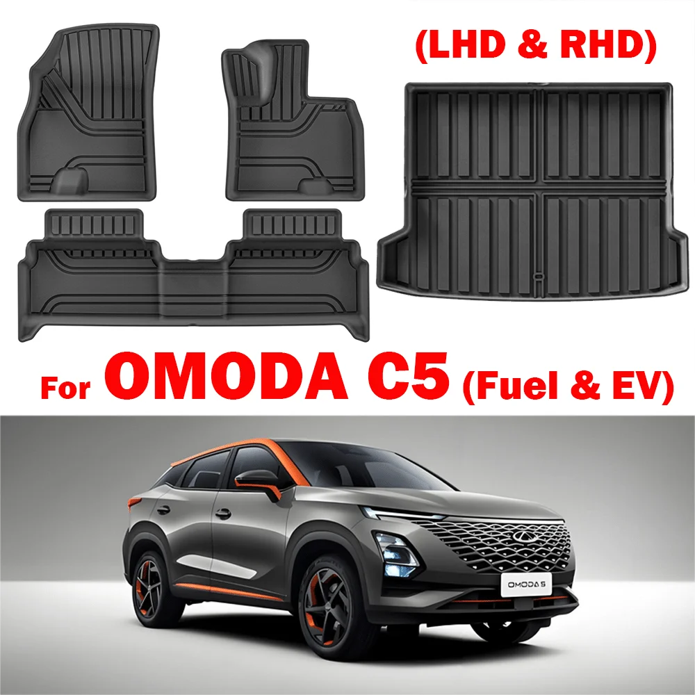 For Chery OMODA 5 C5 FX E5 EV Fuel 2024 2025 Car Floor Mats Trunk Pad TPE 3D Foot Trunk Pad All Weather Left / Right Hand Drive
For Chery OMODA 5 C5 FX E5 EV Fuel 2024 2025 Car Floor Mats Trunk Pad TPE 3D Foot Trunk Pad All Weather Left / Right Hand Drive