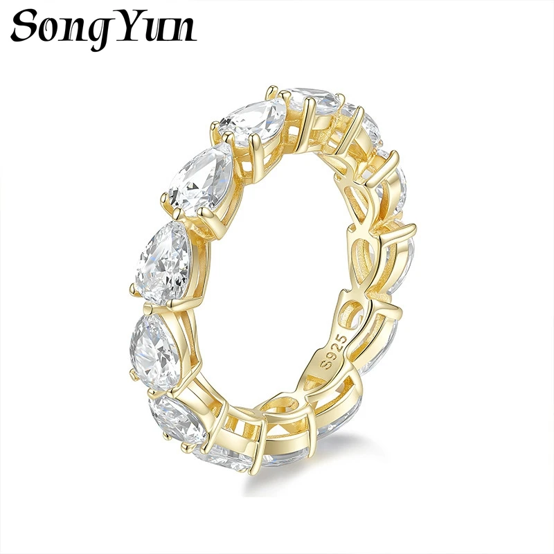 SongYun Jewelry 925 Sterling Silver Ring Moissanite D Color VVS Luxury Polished Minimalist Rings Diamond Accessories
SongYun Jewelry 925 Sterling Silver Ring Moissanite D Color VVS Luxury Polished Minimalist Rings Diamond Accessories