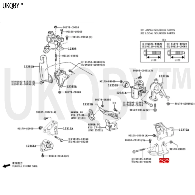 Левый кронштейн подвески двигателя (для поперечного двигателя) 12325-0T190
Левый кронштейн подвески двигателя (для поперечного двигателя) 12325-0T190