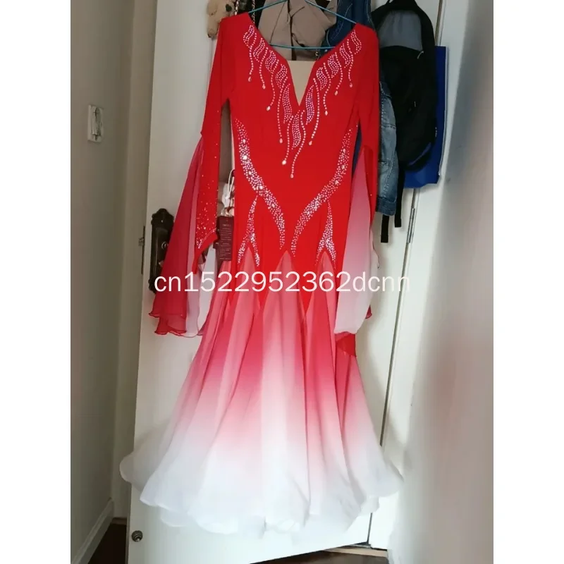 Competition Standard Dance Dress Yellow Strap Ballroom Championship Long Sleeve Practice Dance Dress Women Fuchsia Rhinestones
Competition Standard Dance Dress Yellow Strap Ballroom Championship Long Sleeve Practice Dance Dress Women Fuchsia Rhinestones