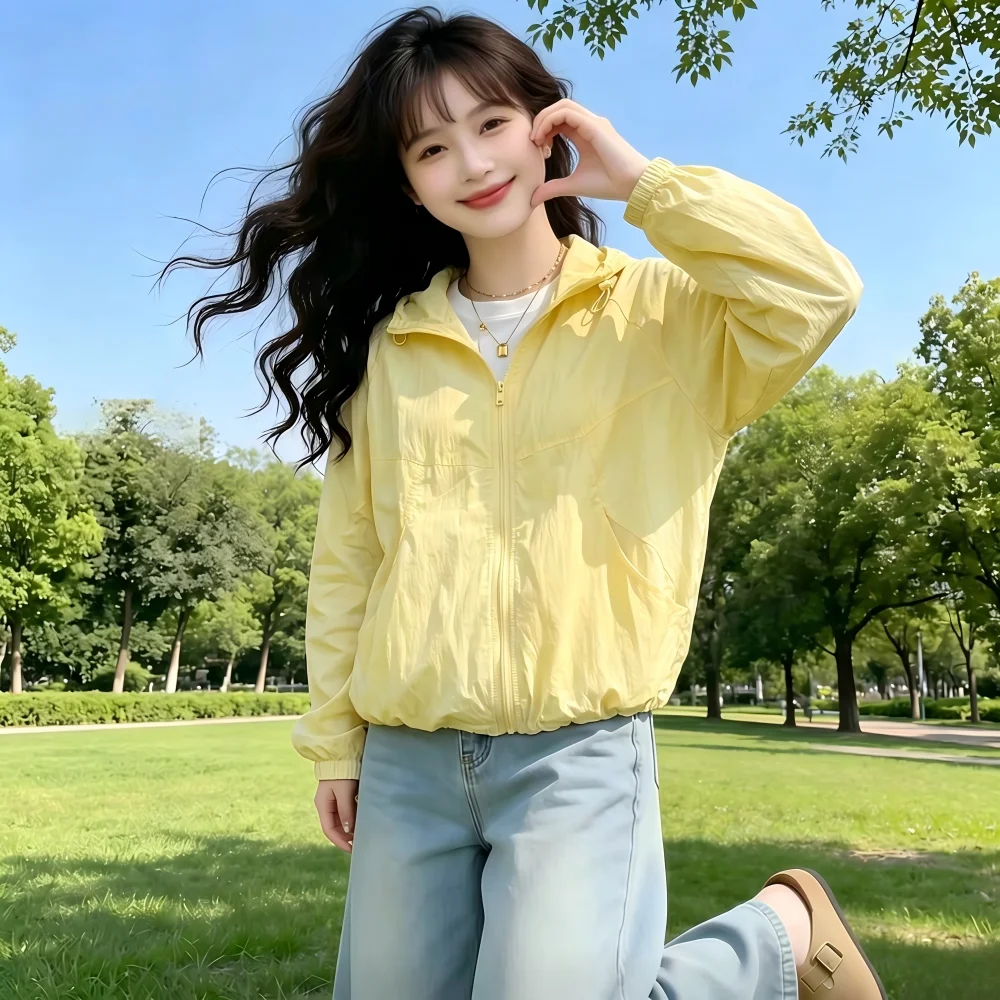 2026 New Summer Lightweight Casual Outdoor Women's Pure Color Sun Protection Clothes Thin Outerwear Cardigan Fashionable Comm...
2026 New Summer Lightweight Casual Outdoor Women's Pure Color Sun Protection Clothes Thin Outerwear Cardigan Fashionable Comm...
