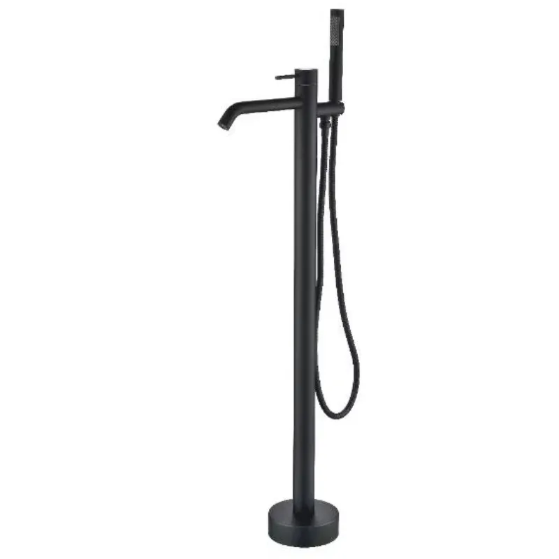 Freestanding Free Standing Floor Mounted Bathtub Bath Tub Matte Black Brass Faucet Shower With Hand Shower For Bathroom
Freestanding Free Standing Floor Mounted Bathtub Bath Tub Matte Black Brass Faucet Shower With Hand Shower For Bathroom