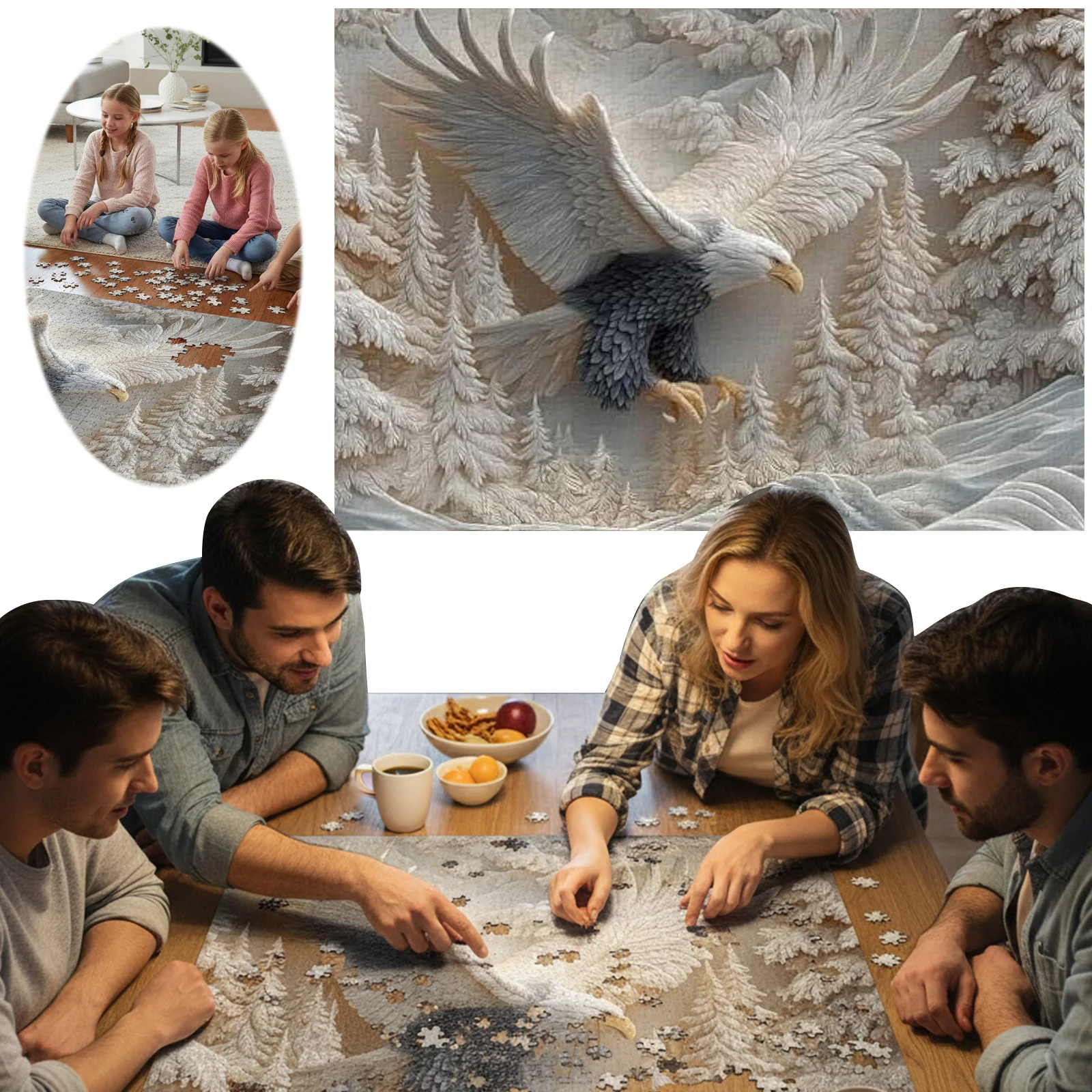 1000PCS Challenging Jigsaw Puzzles Impossible Bird Puzzle Eagle Art Animal Jigsaw Puzzles for Birthday Party Home Decor Gift
1000PCS Challenging Jigsaw Puzzles Impossible Bird Puzzle Eagle Art Animal Jigsaw Puzzles for Birthday Party Home Decor Gift