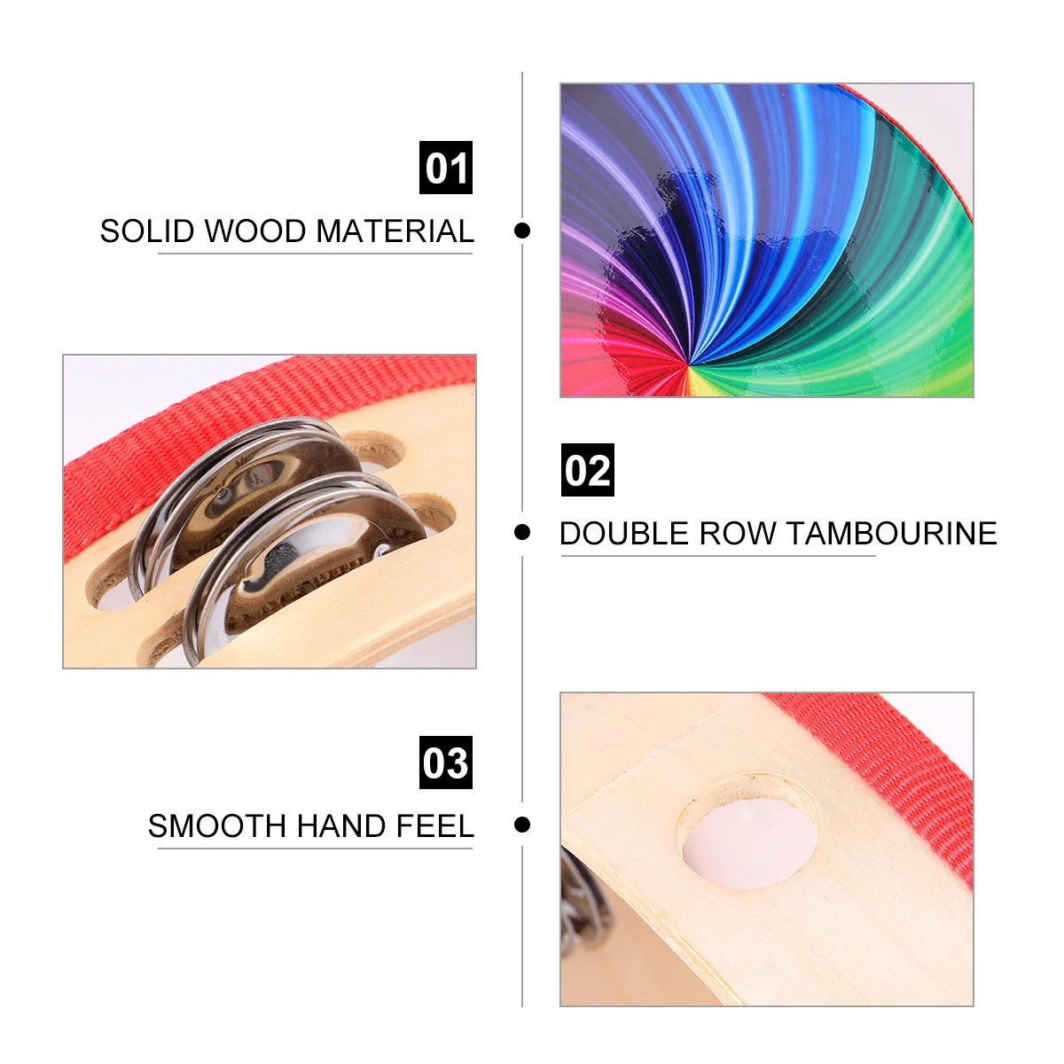 8 Inch Double Row Hand Tambourine Drum High Quality Wood Material Easy to Play Shaking Flapping Plink Sound Concert Party Favor
8 Inch Double Row Hand Tambourine Drum High Quality Wood Material Easy to Play Shaking Flapping Plink Sound Concert Party Favor