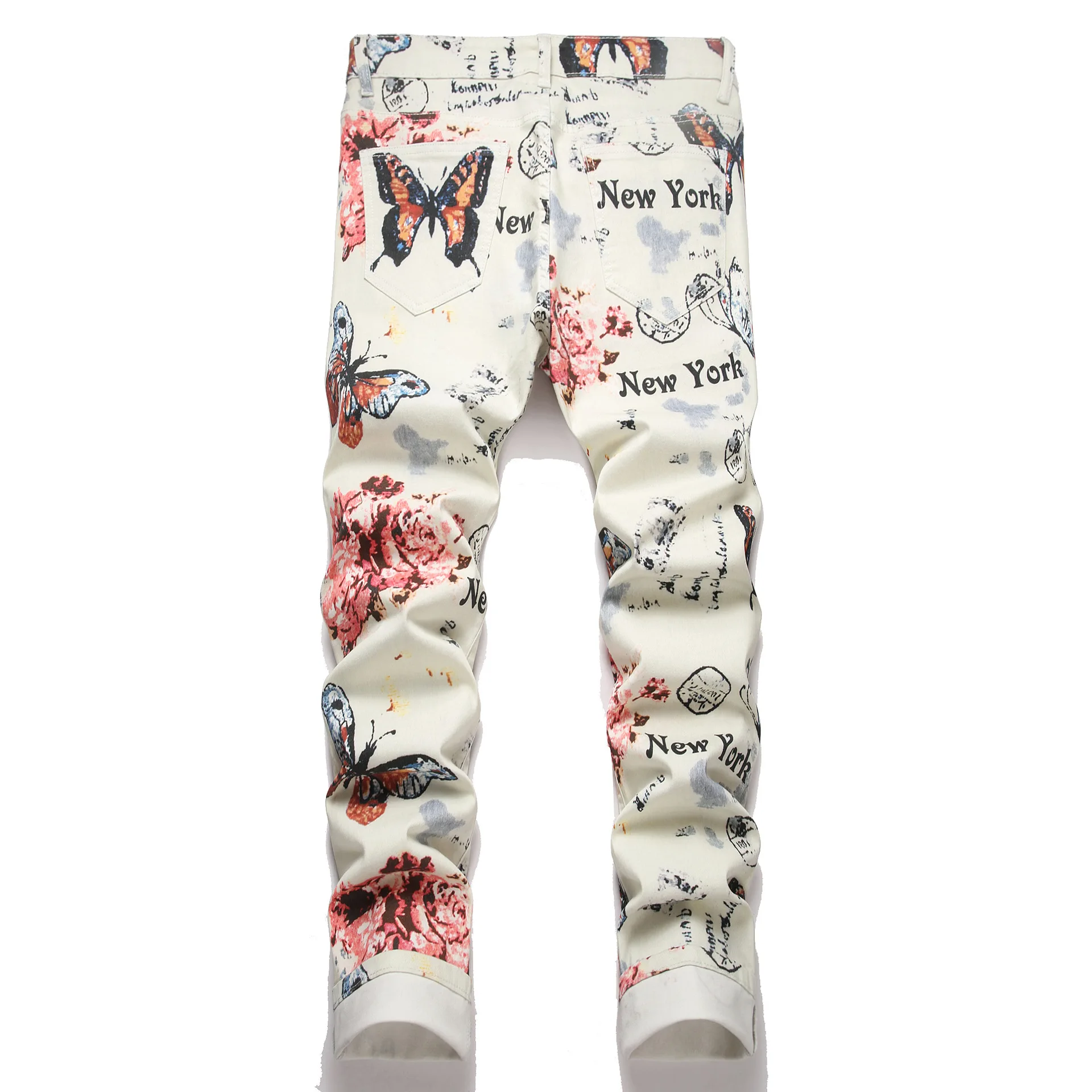 2026 New Arrival: Men's White Printed Jeans, Stretch Denim Pants, Casual Trousers in Asian Sizes.
2026 New Arrival: Men's White Printed Jeans, Stretch Denim Pants, Casual Trousers in Asian Sizes.