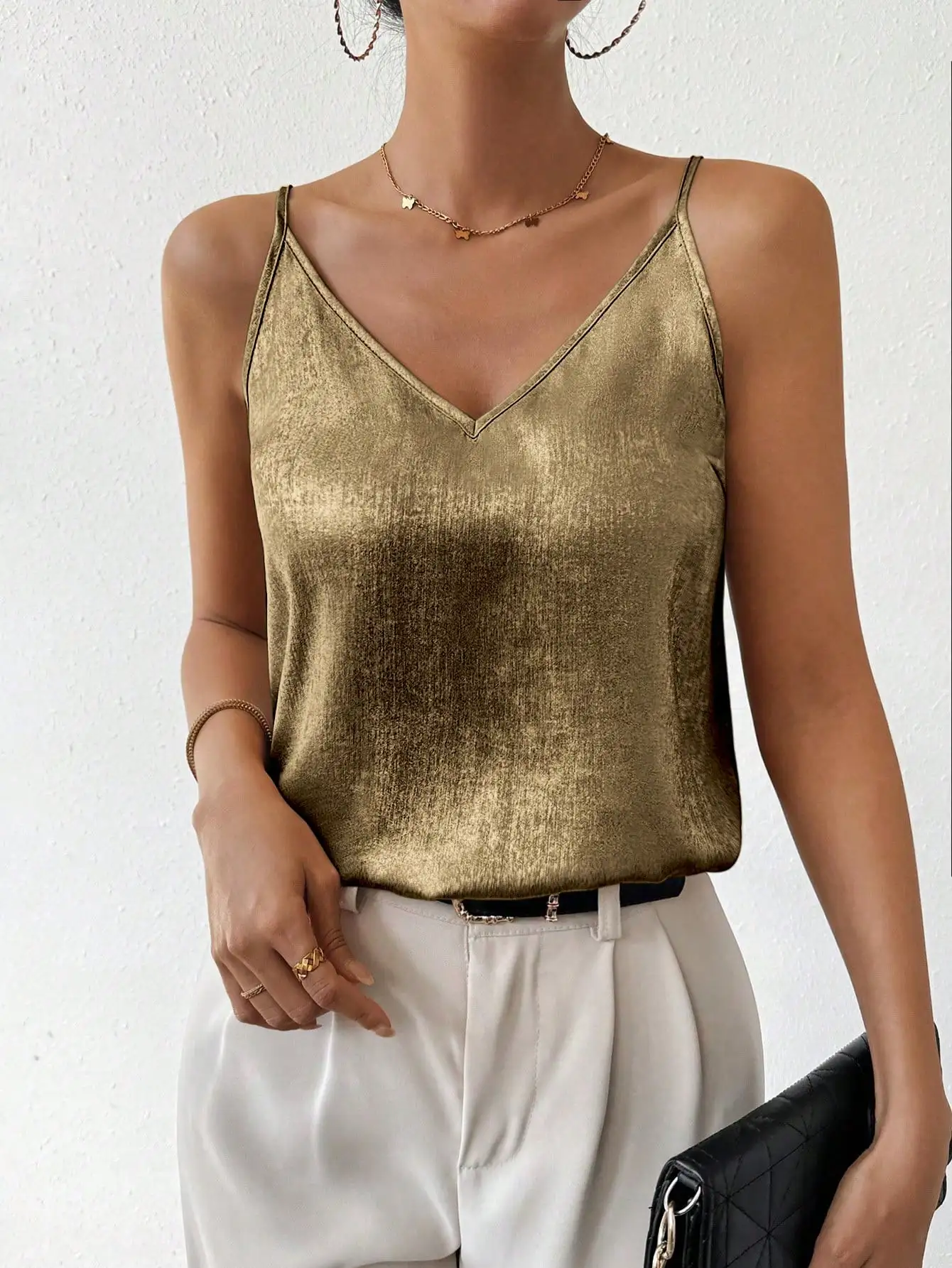 Nice Casual And Elegant Woven Thin Shoulder Straps Backless Spring And Summer Ladies Suspender Vest
Nice Casual And Elegant Woven Thin Shoulder Straps Backless Spring And Summer Ladies Suspender Vest