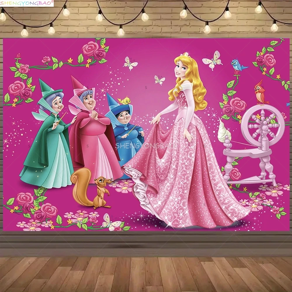 Disney Princess Sleeping Beauty Happy Birthday Party Background Kids Baby Shower Newborn Portrait Photography Backdrops FM-10
Disney Princess Sleeping Beauty Happy Birthday Party Background Kids Baby Shower Newborn Portrait Photography Backdrops FM-10