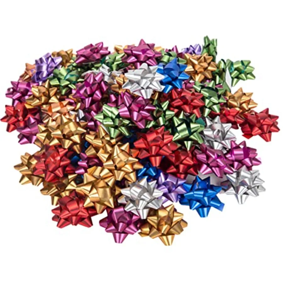 100Pcs Small Star Bows for Gift Wrapping and Presents, Multiple coClour Christmas Bows, for Parties, Birthdays, Weddings or Oth
100Pcs Small Star Bows for Gift Wrapping and Presents, Multiple coClour Christmas Bows, for Parties, Birthdays, Weddings or Oth
