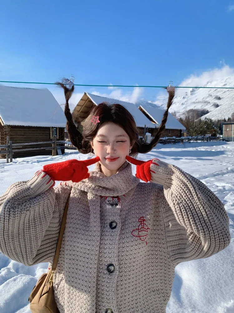 Princ Sve ort Вязаный свитер Пальто с шарфом и вышивкой Тяжелый цвет Блузка Свободного кроя Зимний хлопок
Princ Sve ort Вязаный свитер Пальто с шарфом и вышивкой Тяжелый цвет Блузка Свободного кроя Зимний хлопок