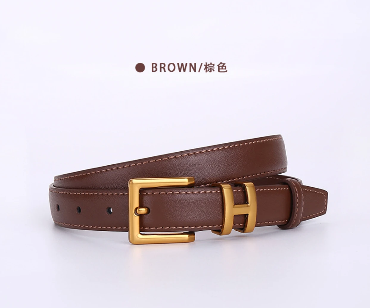 Hot sale luxurious 2.5 * 100cm new women's belt genuine leather cowhide high-end feeling belt simple and versatile decorative
Hot sale luxurious 2.5 * 100cm new women's belt genuine leather cowhide high-end feeling belt simple and versatile decorative