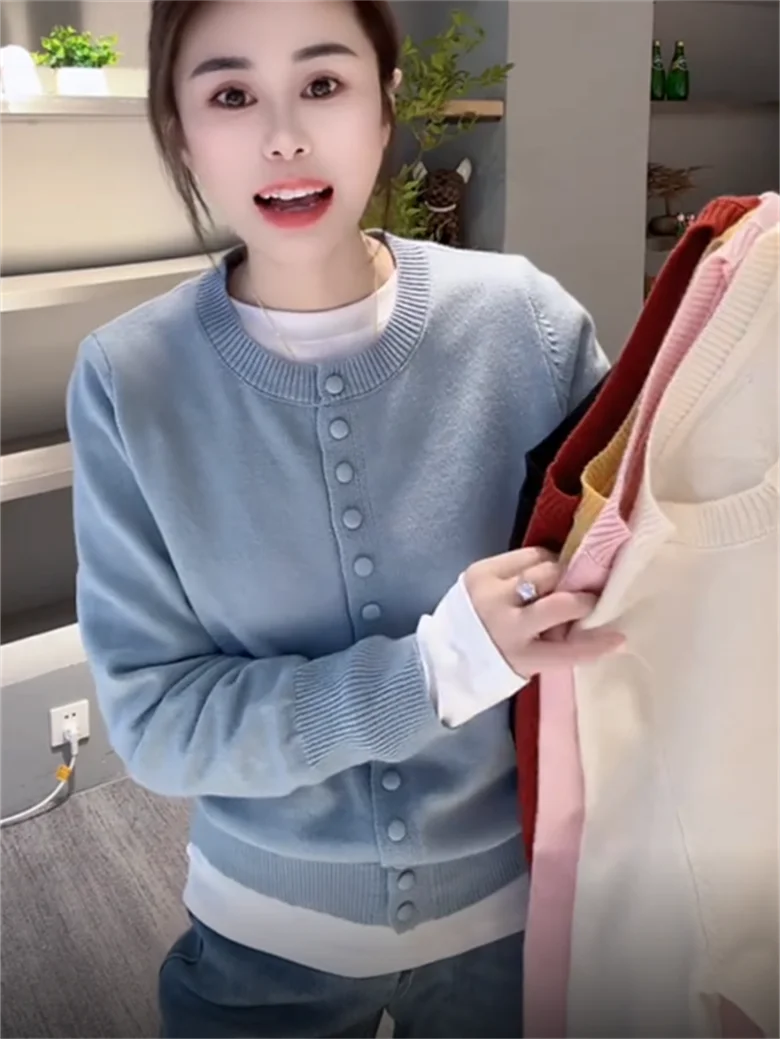 Red Knitted Open Cardigan Sweater Women's Faion Outerwear Autumn Winter New Sle Age Reduction Ele Top Coat
Red Knitted Open Cardigan Sweater Women's Faion Outerwear Autumn Winter New Sle Age Reduction Ele Top Coat