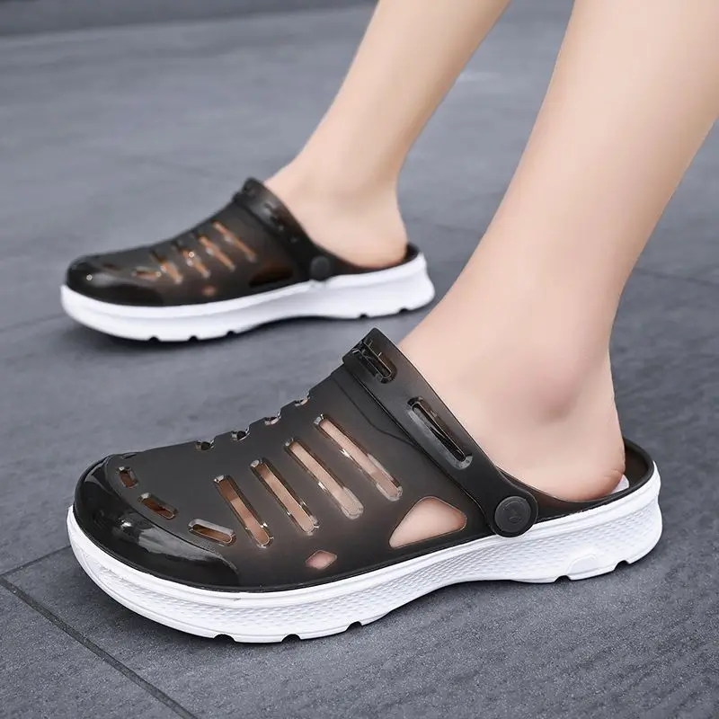Summer Closed Toe Jelly Sandals Fashionable Slippers for Men Women Anti Slip Outdoor Beach Driving
Summer Closed Toe Jelly Sandals Fashionable Slippers for Men Women Anti Slip Outdoor Beach Driving