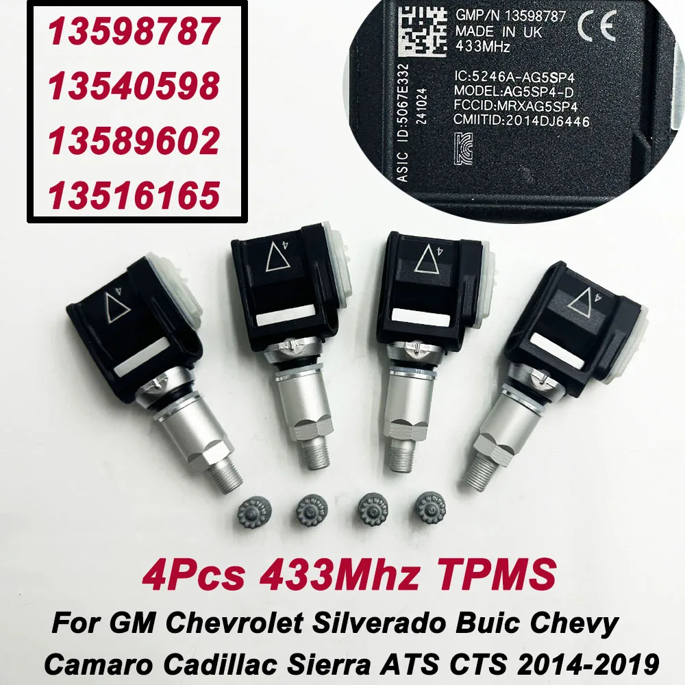 For 2014-2019 Cadillac ATS CTS Chevrolet Camaro OEM 13598787 13540598 13589602 13516165 433MHZ TPMS Tire Pressure Monitor Sensor
For 2014-2019 Cadillac ATS CTS Chevrolet Camaro OEM 13598787 13540598 13589602 13516165 433MHZ TPMS Tire Pressure Monitor Sensor