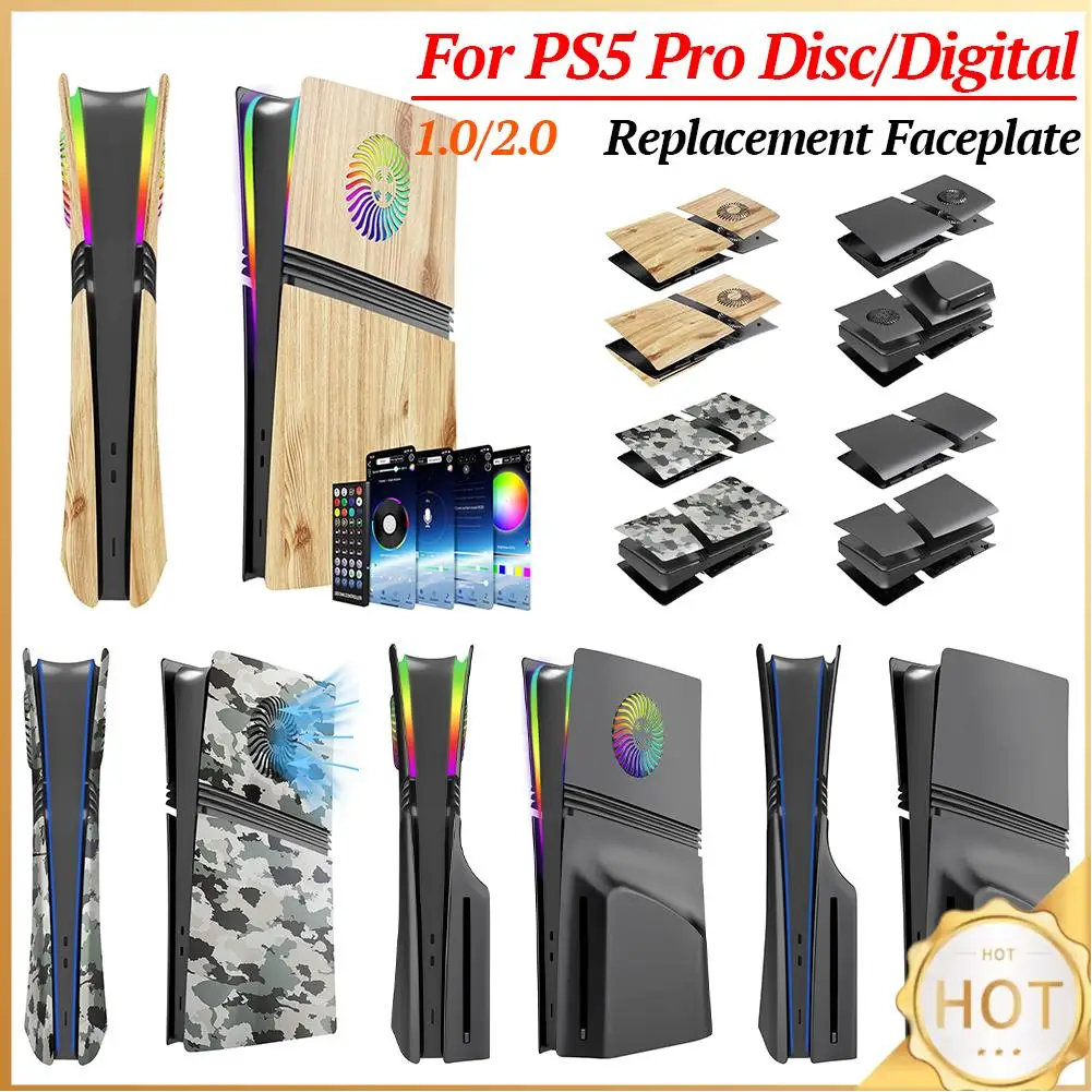 Replacement Faceplate Plastic Hard Case Faceplate Console Cover Dustproof Plastic Hard Shell Side Plate for PS5 Pro Disc/Digital
Replacement Faceplate Plastic Hard Case Faceplate Console Cover Dustproof Plastic Hard Shell Side Plate for PS5 Pro Disc/Digital