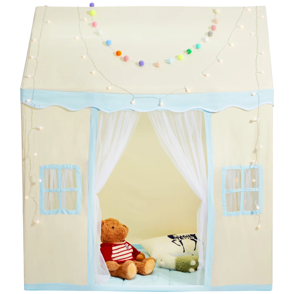 Kids Play Tent for 1-5 Years, with Mat & Lamp, Windows, Indoor & Outdoor Castle Tent, Beige
Kids Play Tent for 1-5 Years, with Mat & Lamp, Windows, Indoor & Outdoor Castle Tent, Beige