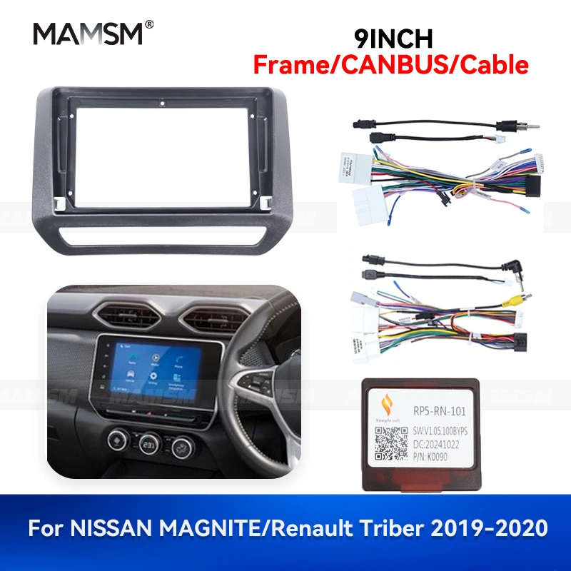 MAMSM 9 inch For NISSAN MAGNITE Renault Triber 2019-2022 Car Radio Fascia Panel Dash Mounting Player MP3 MP5 Screen Accessories
MAMSM 9 inch For NISSAN MAGNITE Renault Triber 2019-2022 Car Radio Fascia Panel Dash Mounting Player MP3 MP5 Screen Accessories