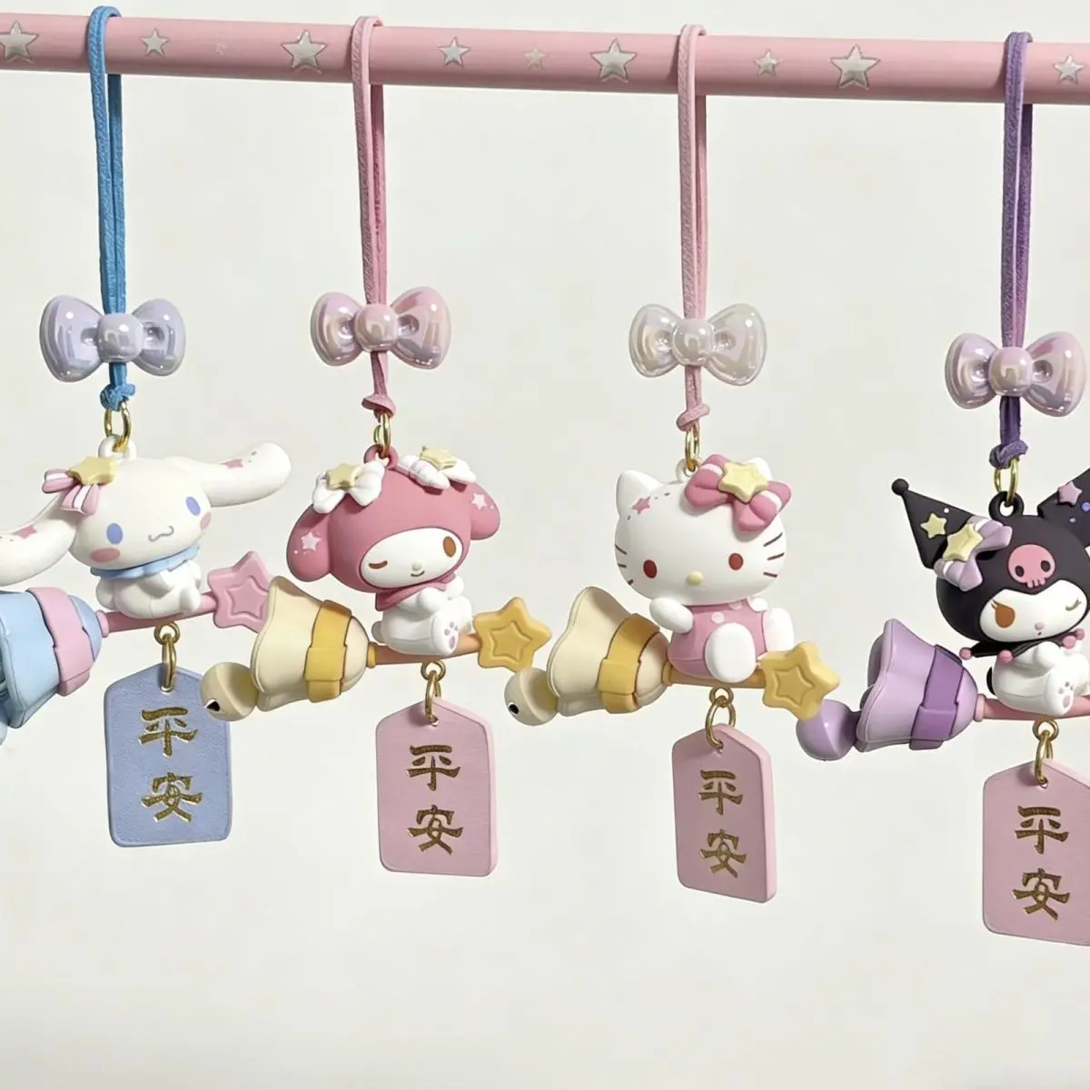 Sanrio Star Moon Cinnamoroll Peace Omamori, My Melody Hello Kitty Bag Charm, Kuromi Cartoon Car Hanger Kawaii Hot Sale New
Sanrio Star Moon Cinnamoroll Peace Omamori, My Melody Hello Kitty Bag Charm, Kuromi Cartoon Car Hanger Kawaii Hot Sale New