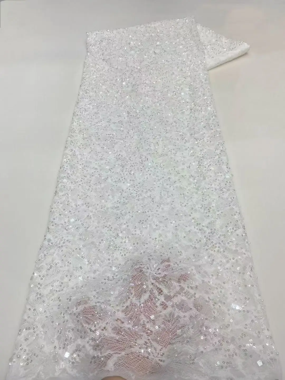 Latest Beaded Sequins White French Lace Fabric 2025 High Quality Handmade Beads African Nigerian Lace Fabric For Party KXX25181
Latest Beaded Sequins White French Lace Fabric 2025 High Quality Handmade Beads African Nigerian Lace Fabric For Party KXX25181