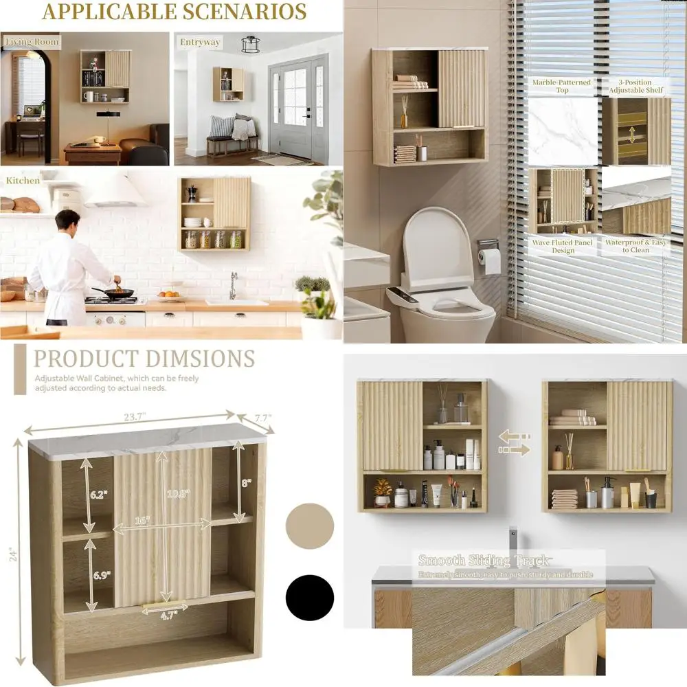 Дубовый шкаф для медикаментов с рифленой дверцей и регулируемыми полками - хранение над унитазом для ванной, кухни, гостиной, прачечной
Дубовый шкаф для медикаментов с рифленой дверцей и регулируемыми полками - хранение над унитазом для ванной, кухни, гостиной, прачечной