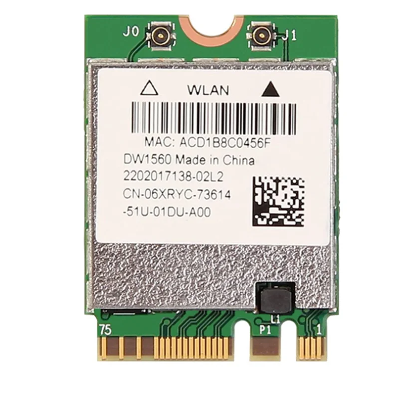 BCM94352Z DW1560 M.2 Wi-Fi адаптер, беспроводная карта 1200 Мбит/с 802.11Ac 2,4 ГГц/телефон Bluetooth 4,0 NGFF карта для Mac OS
BCM94352Z DW1560 M.2 Wi-Fi адаптер, беспроводная карта 1200 Мбит/с 802.11Ac 2,4 ГГц/телефон Bluetooth 4,0 NGFF карта для Mac OS