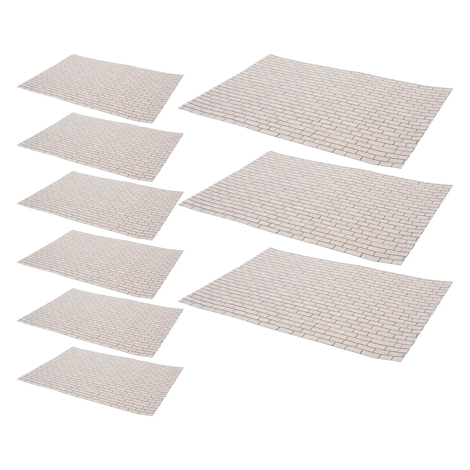 9Pcs Self Adhesive Dollhouse Wallpaper Peel and Stick Miniature Wall Panels 1:12 Scale for Wainscoting Scrapbooking DIY
9Pcs Self Adhesive Dollhouse Wallpaper Peel and Stick Miniature Wall Panels 1:12 Scale for Wainscoting Scrapbooking DIY