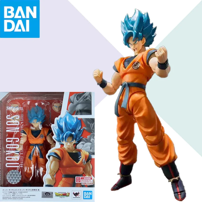 Оригинальная фигурка BANDAI Dragon Ball Z S.H.Figuarts Super Saiyan God с синими волосами - Сон Гоку, аниме-фигурка для детей
Оригинальная фигурка BANDAI Dragon Ball Z S.H.Figuarts Super Saiyan God с синими волосами - Сон Гоку, аниме-фигурка для детей
