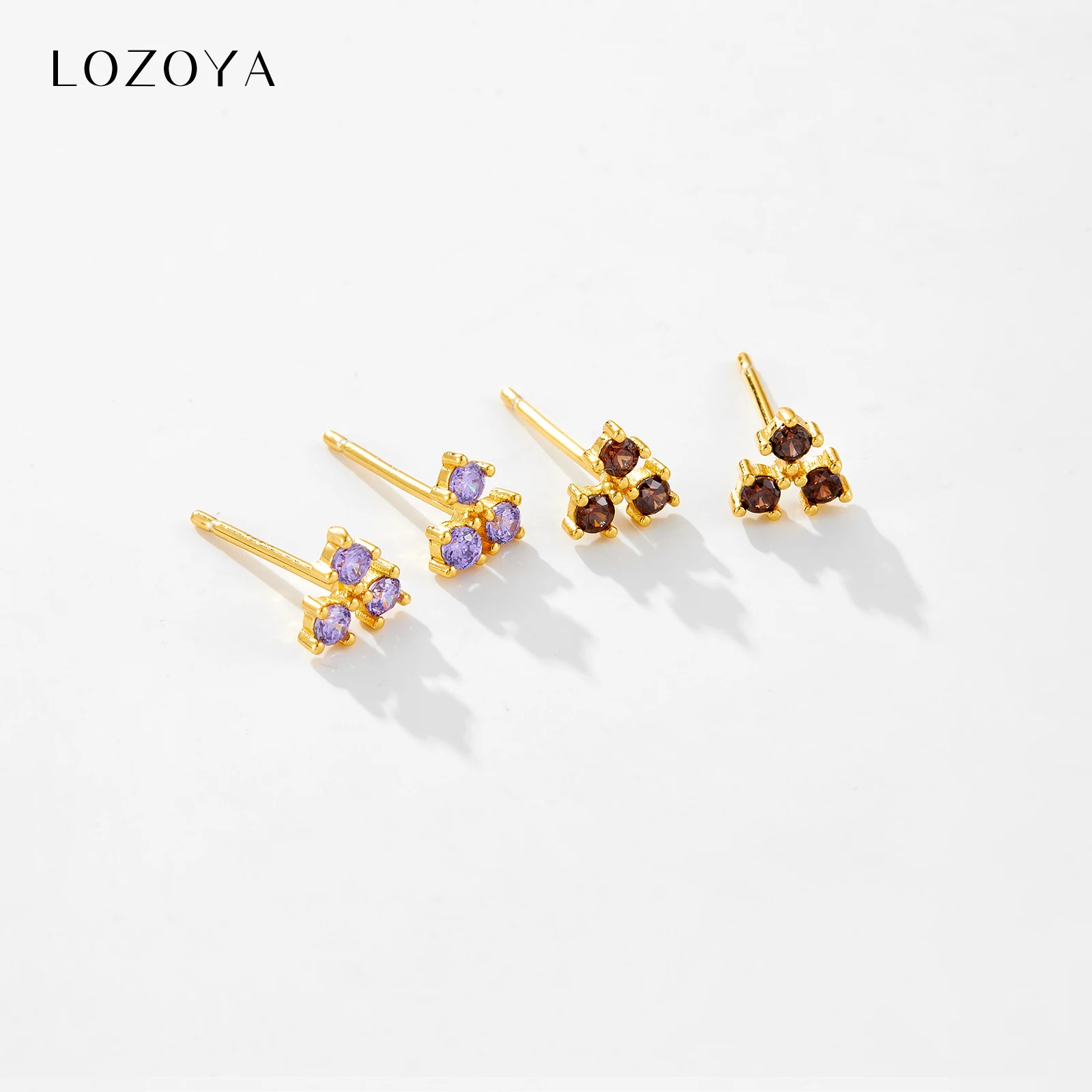 LOZOYA 925 Sterling Silver Colorful Three Round Zircon Stud Earring Women Piercing Ohrringe 2026 Luxury Women Fine Jewelry
LOZOYA 925 Sterling Silver Colorful Three Round Zircon Stud Earring Women Piercing Ohrringe 2026 Luxury Women Fine Jewelry